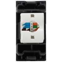 Priza date UTP RJ45 Cat.6e 1M antracit Moda - ELBI - ambalaj