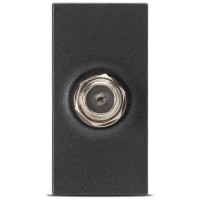 Priza TV 1M antracit mat Moda, mufa F - Elbi