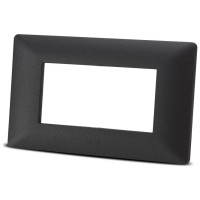 Rama ornament 4 module antracit mat, gama Moda - Elbi - vedere laterala