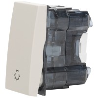 Intrerupator cu revenire 1M 10A bej mat Moda Voice Elbi - vedere laterala