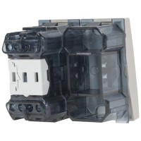 Intrerupator simplu 2M 10A bej mat Moda Voice - Elbi - detaliu