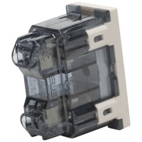 Priza 1M 16A bej mat, gama Moda Voice - ELBI - detaliu