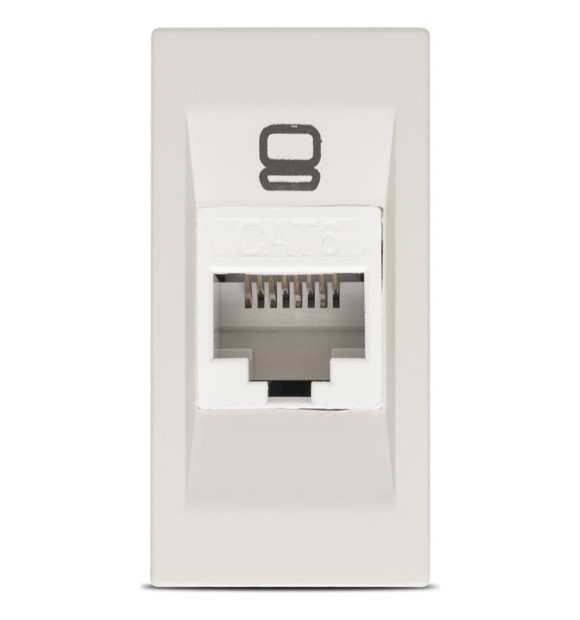 Priza date UTP RJ45 Cat.6e 1M bej mat Moda - ELBI