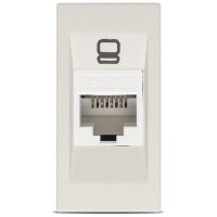 Priza date UTP RJ45 Cat.6e 1M bej mat Moda - ELBI