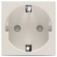 Priza Schuko cu protectie copii 2M 16A bej mat - gama Moda