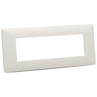 Rama ornament 7 module bej mat, gama Moda Voice - Elbi - vedere laterala