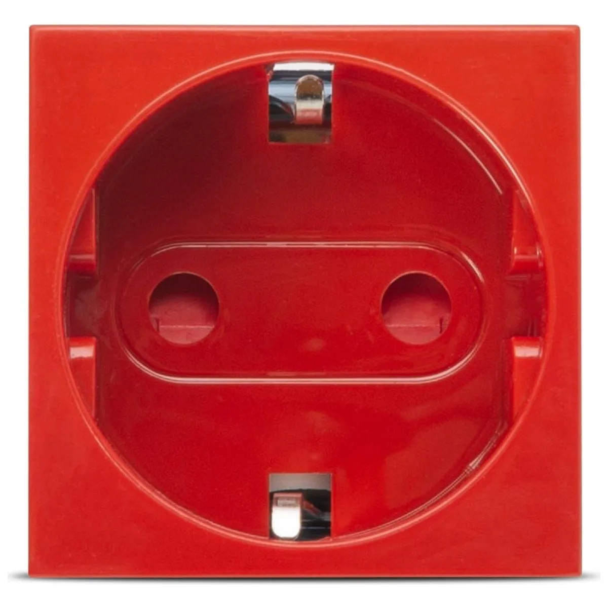 Priza Schuko cu protectie copii 2M 16A rosie, gama Moda