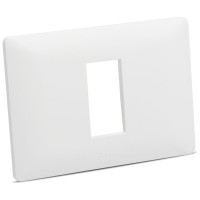 Rama ornament 1 post alb mat, gama Moda Voice - ELBI - vedere laterala