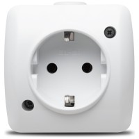 Priza Schuko aplicata 16A alb, gama Alsu - Elbi