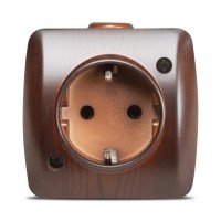 Priza Schuko aplicata 16A nuc inchis Alsu, cu contact de protectie