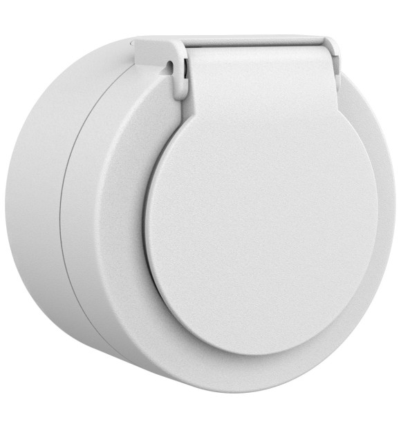 Priza Schuko cu capac aplicata 16A IP54 gri Xone