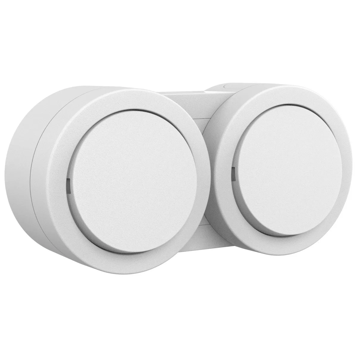 Intrerupator dublu aplicat 10A IP54 alb Xone Ovivo