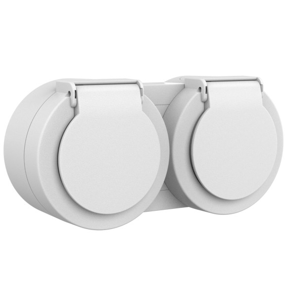 Priza Schuko cu capac aplicata 16A IP54 gri Xone - Ovivo