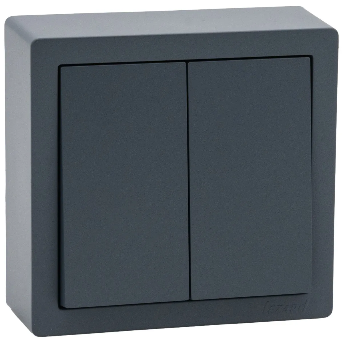 Comutator aplicat 10A gri grafit Leto - Lezard