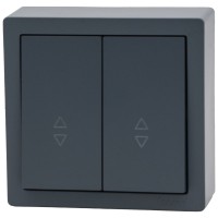 Comutator cap scara aplicat 10A gri grafit, gama Leto - Lezard - imagine 5