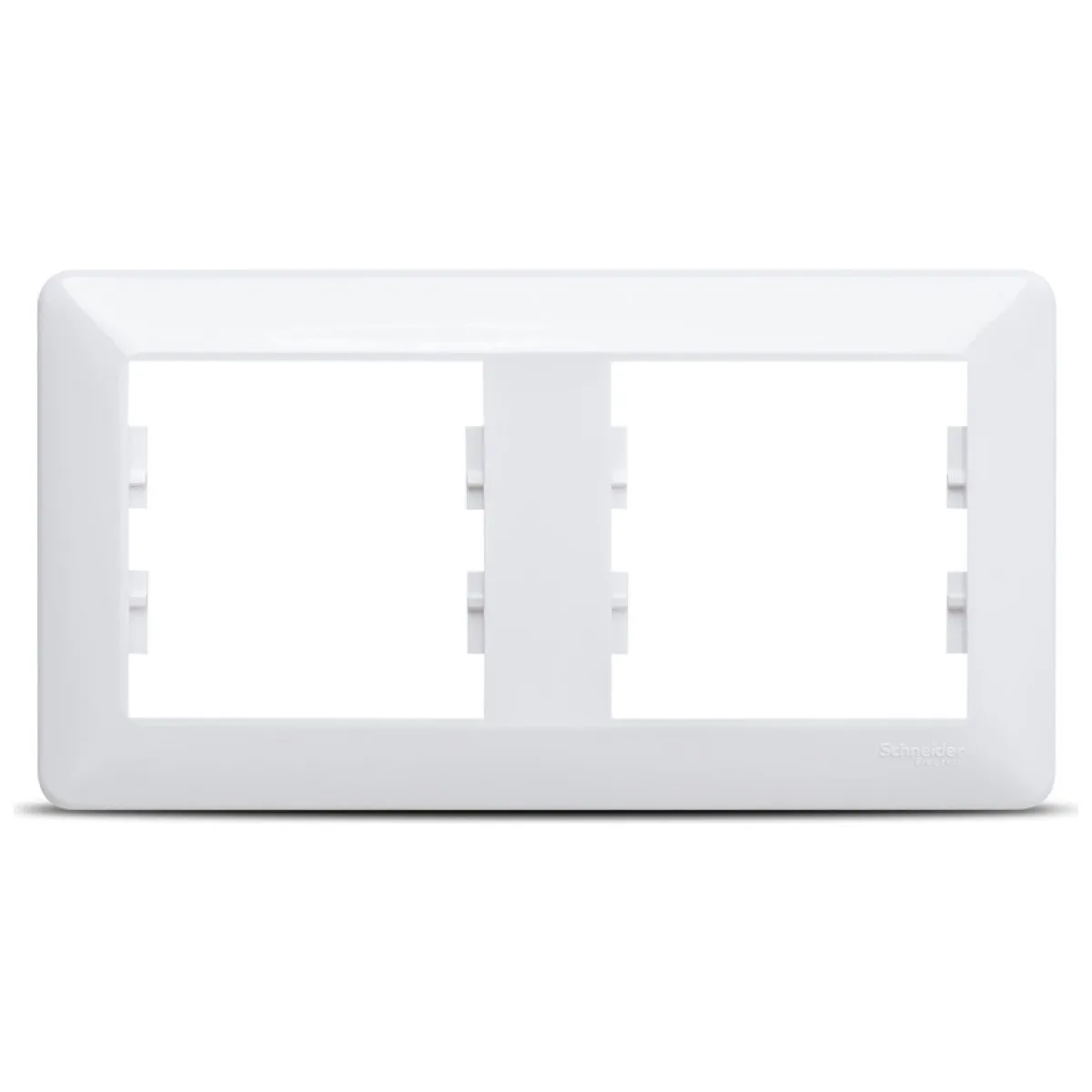 Rama 2 posturi alb Asfora Schneider, ornament plastic