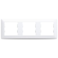 Rama 3 posturi alba Asfora Schneider, ornament triplu