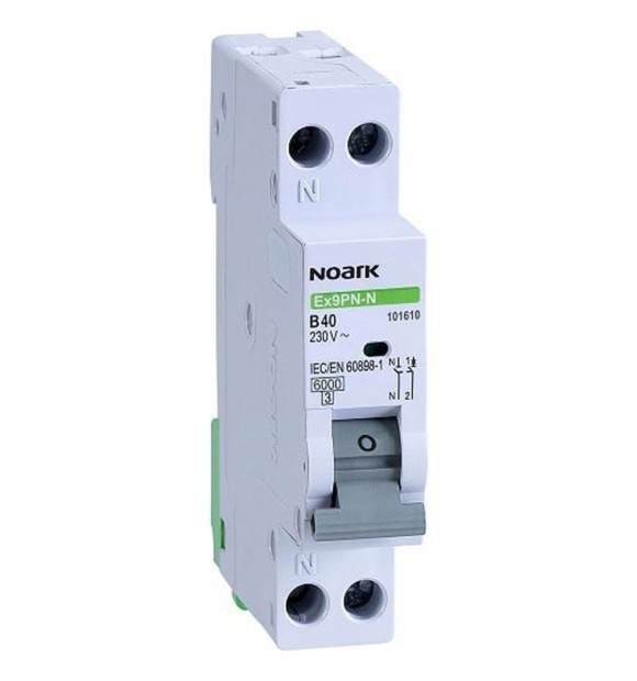 Intrerupator automat 1P+N 6A curba B 4.5kA Noark