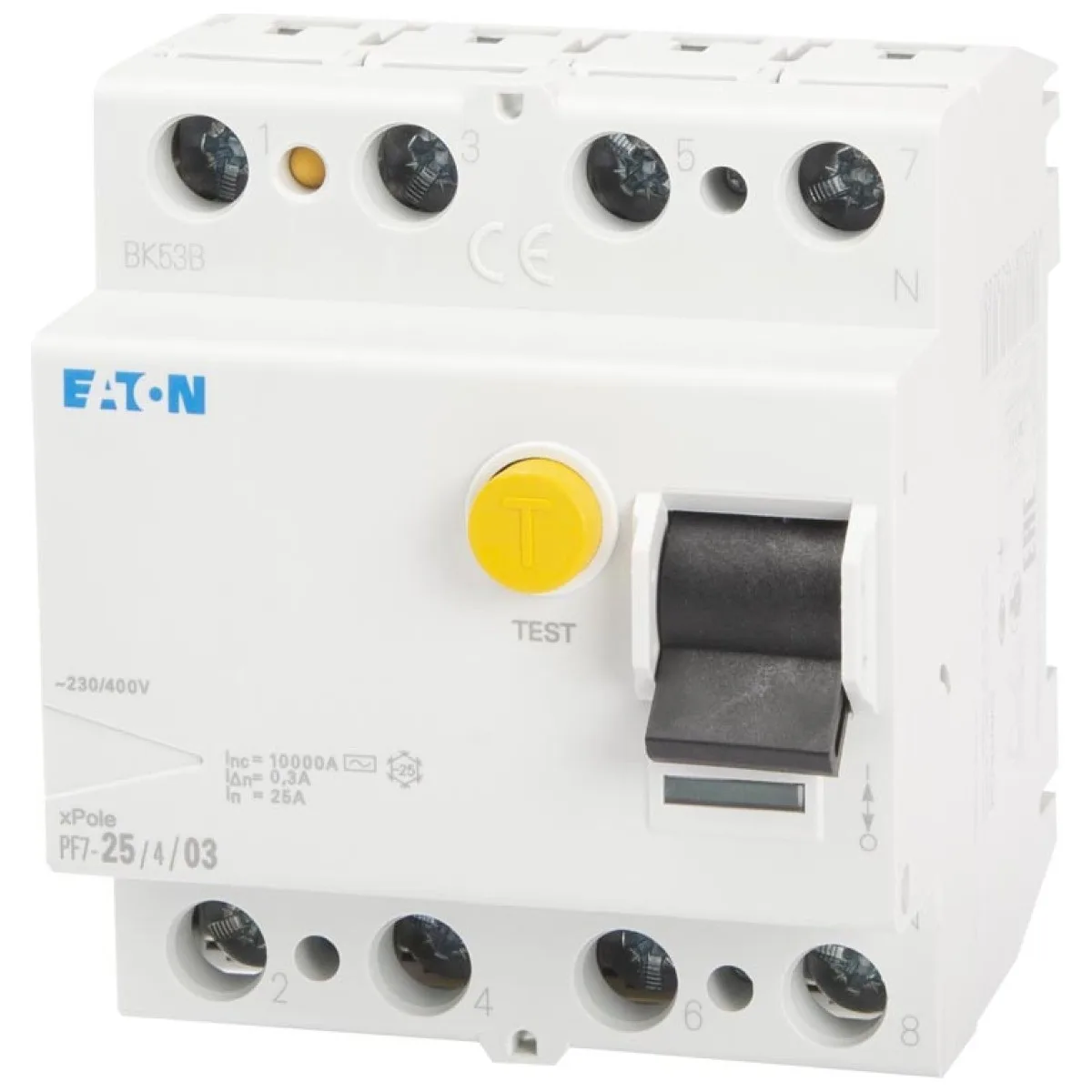 Intrerupator diferential RCCB 25A 4P 30mA tip AC, 10kA