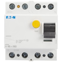 Intrerupator Diferential RCCB 40A 4P 30mA 10kA tip AC, Eaton - vedere laterala