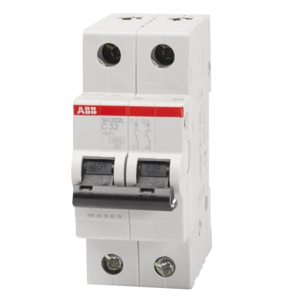 Intrerupator automat 32A 2P curba C 4.5kA SH202-L bipolar