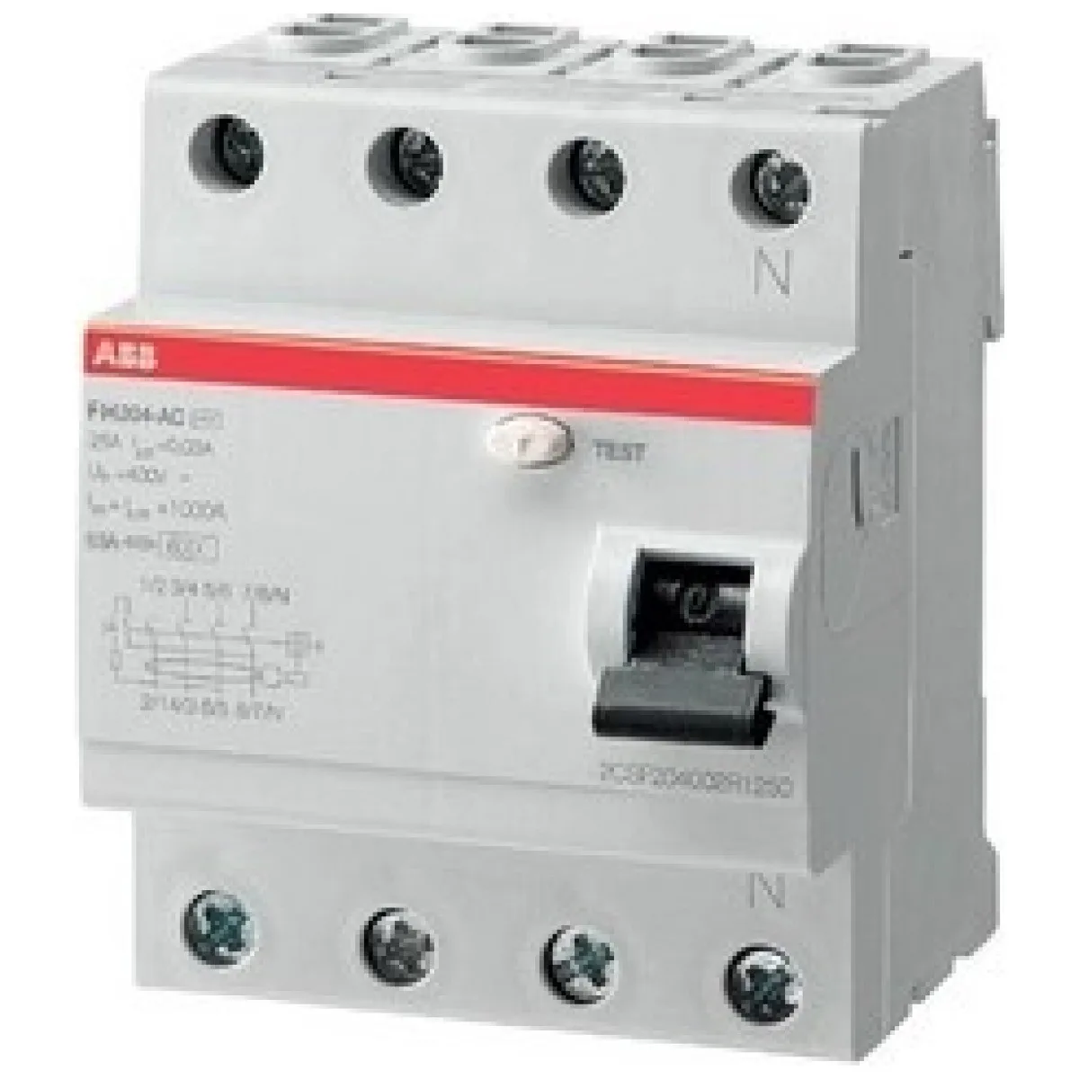 Intrerupator Diferential RCCB 25A 4P 30mA 6kA tip AC