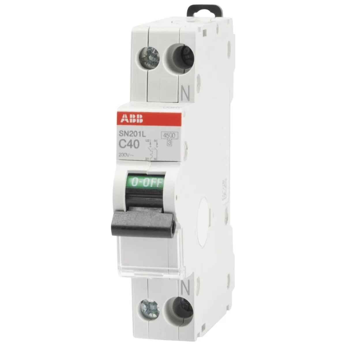 Intrerupator automat 40A 1P+N curba C 4.5kA SN201-L