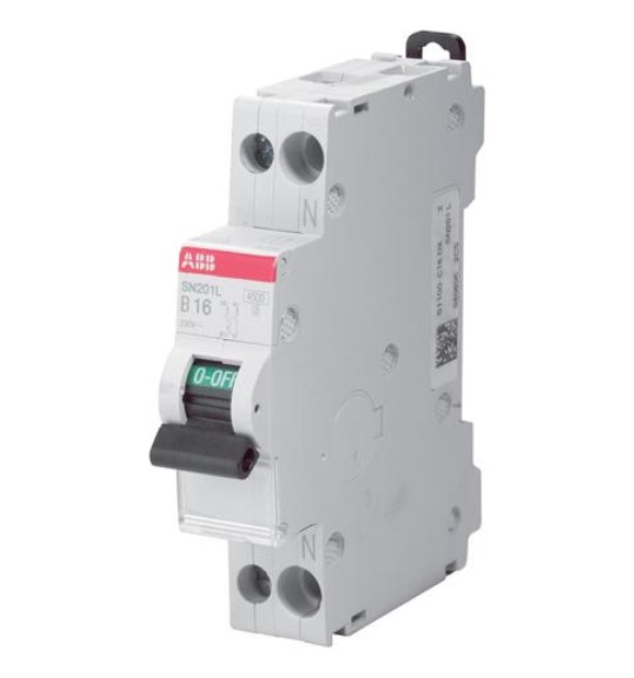 Intrerupator automat 6A 1P+N curba C 4.5kA SN201-L