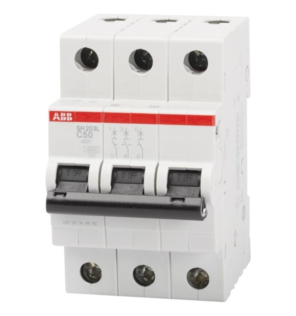 Intrerupator automat 50A 3P curba C 4.5kA SH203-L