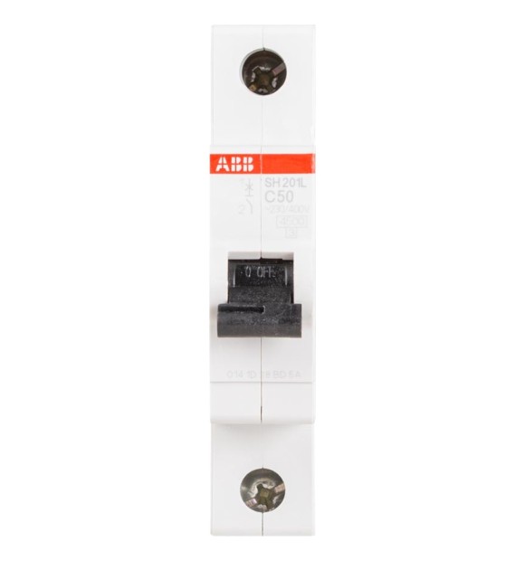 Intrerupator automat 50A 1P curba C 4.5kA SH201-L