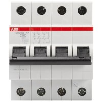 Intrerupator automat 50A 3P+N curba C 4.5kA SH203-L-NA - vedere laterala