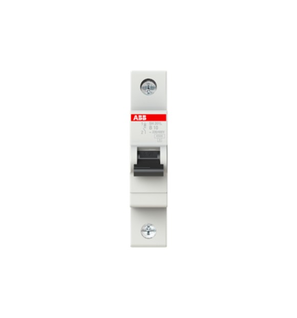 Intrerupator automat 10A 1P curba B 4.5kA SH201-L ABB