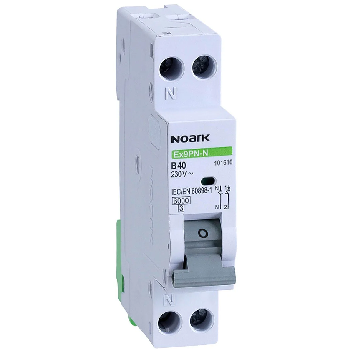 Intrerupator automat 25A 1P+N curba C 4.5kA, 1 modul - Noark Ex9PN-S