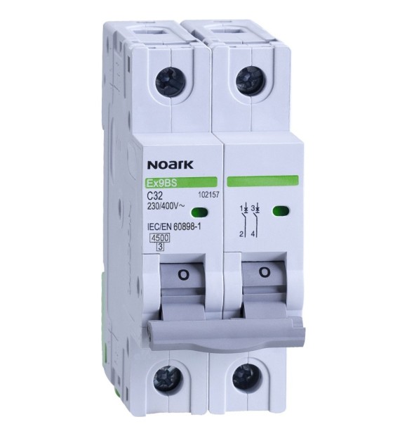 Intrerupator automat 20A 2P curba C 4.5kA Ex9BS Noark