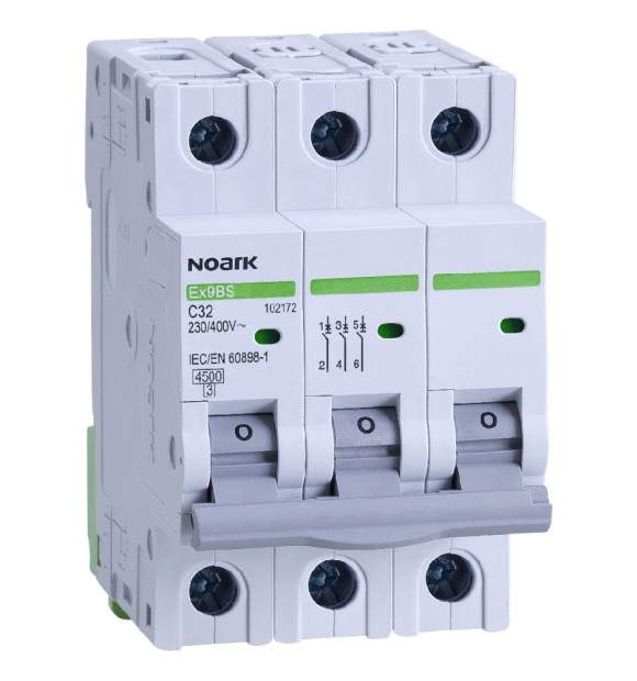 Intrerupator automat 50A 3P+N curba C 4.5kA Ex9BS Noark