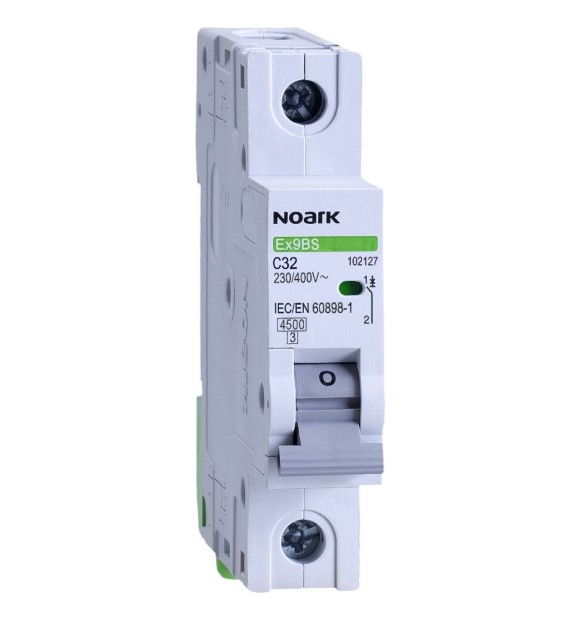 Intrerupator automat 32A 1P curba C 4.5kA, 1 modul - Noark Ex9BS