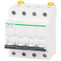 Intrerupator automat 4P 40A curba C 6kA Schneider - vedere laterala