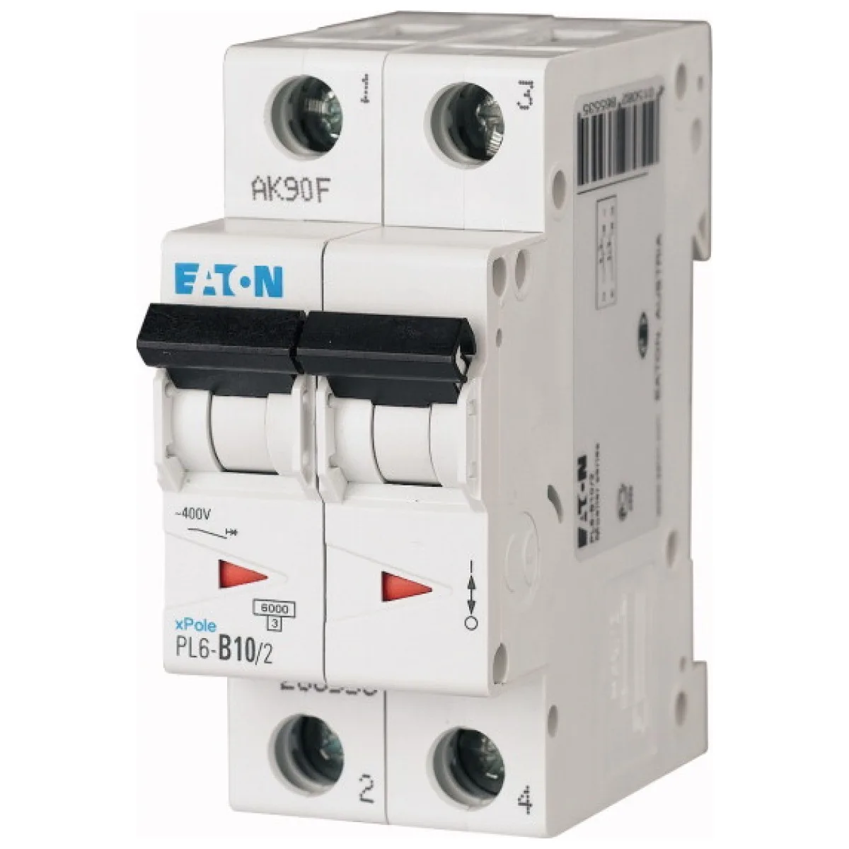 Intrerupator automat 10A 2P, curba C, 6kA - Eaton