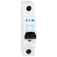 Intrerupator automat 20A 1P curba C 6kA, 1 modul - vedere laterala