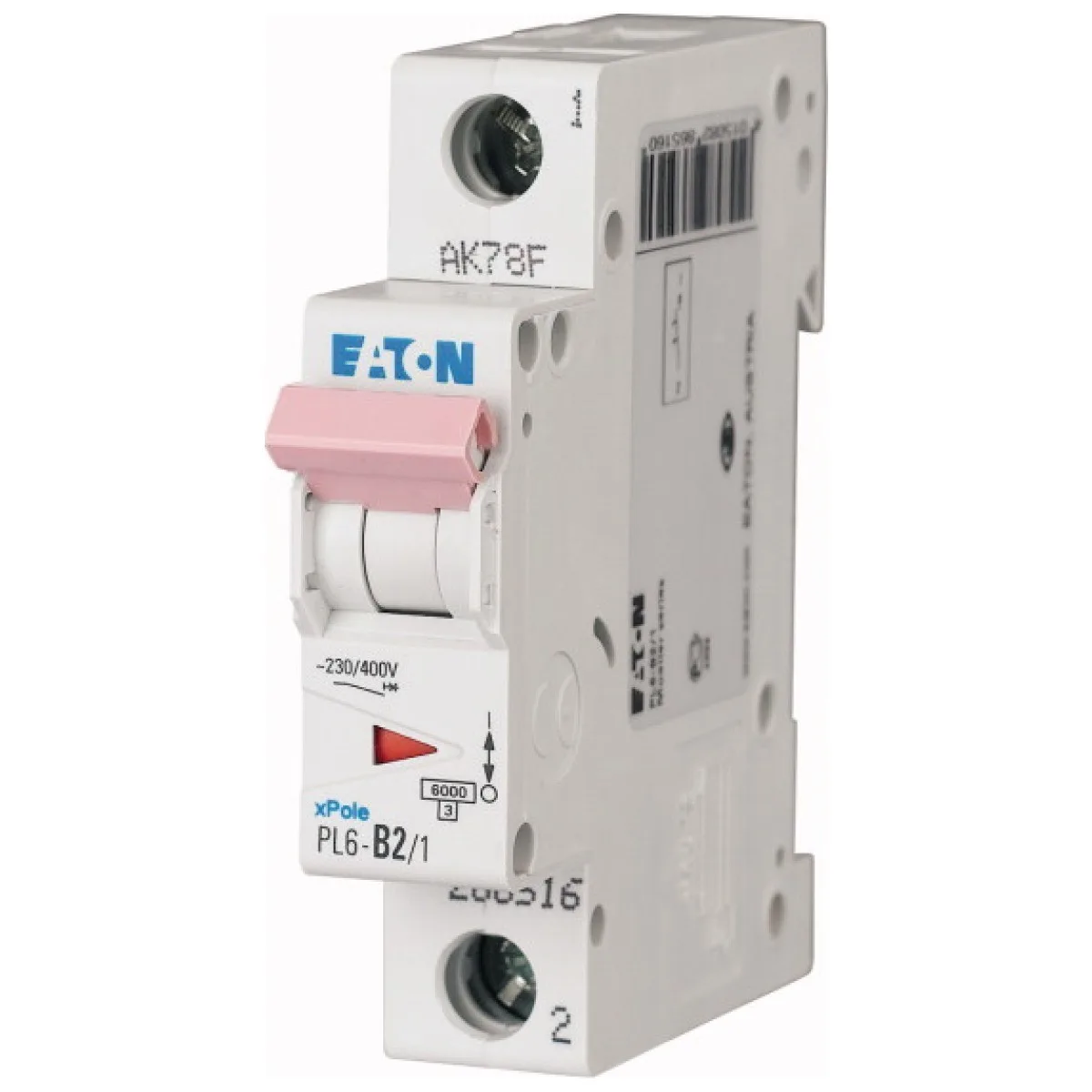 Intrerupator automat 2A 1P curba C 6kA - Eaton