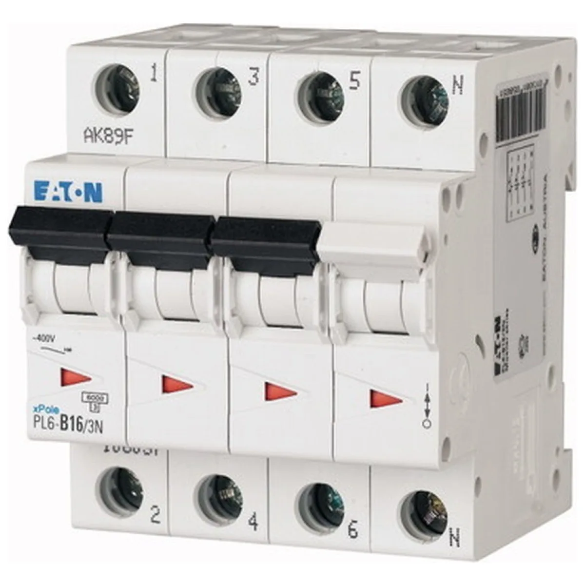 Intrerupator automat 63A 3P+N curba C 6kA, trifazat
