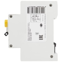 Intrerupator diferential RCBO 16A 1P+N curba C 30mA 6kA PFL6 - detaliu