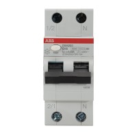Intrerupator diferential RCBO 16A 1P+N C 30mA 6kA, 1 modul - vedere laterala