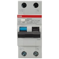 Intrerupator diferential RCBO 20A 1P+N curba C 6kA 30mA - imagine 6