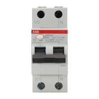 Intrerupator diferential RCBO 32A 1P+N curba C 30mA 6kA Abb DSH201 - vedere laterala