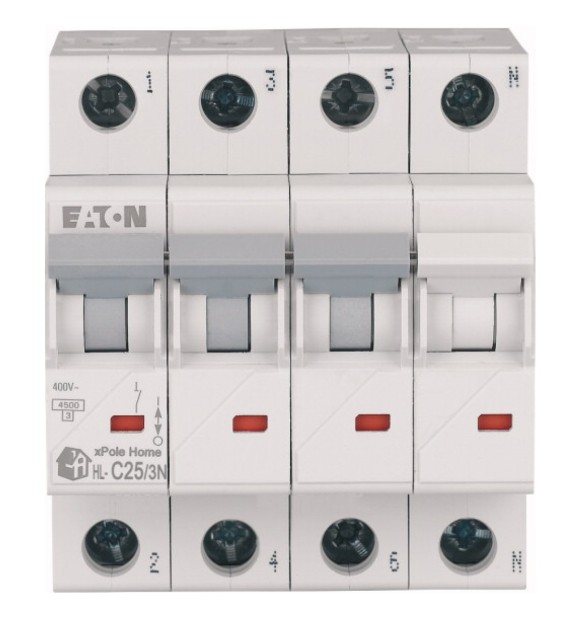 Intrerupator automat 25A 3P+N curba C 4.5kA xPole Home