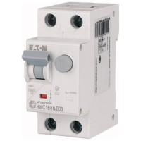 Intrerupator diferential RCBO 16A 1P+N curba C 30mA 6kA - vedere laterala