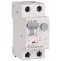 Intrerupator automat diferential RCBO 25A 1P+N curba C 6kA 30mA