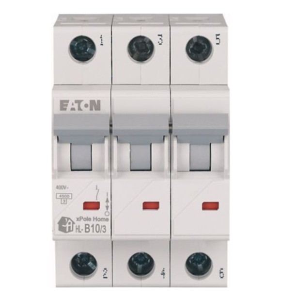 Intrerupator automat 3P 10A curba B 4.5kA xPole Home - Eaton