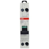 Intrerupator automat 20A 1P+N curba B 4.5kA SN201-L